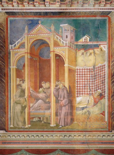 Die Vision von Bruder Agostino und dem Bischof von Assisi von Giotto di Bondone